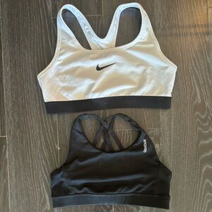 Black Reebok & White Nike Sports Bra
